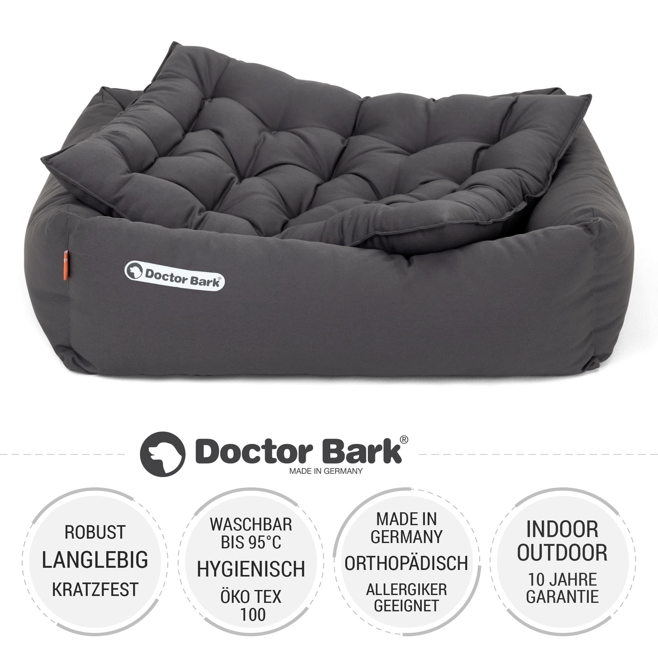 Orthopädisches Hundebett | Grau | S