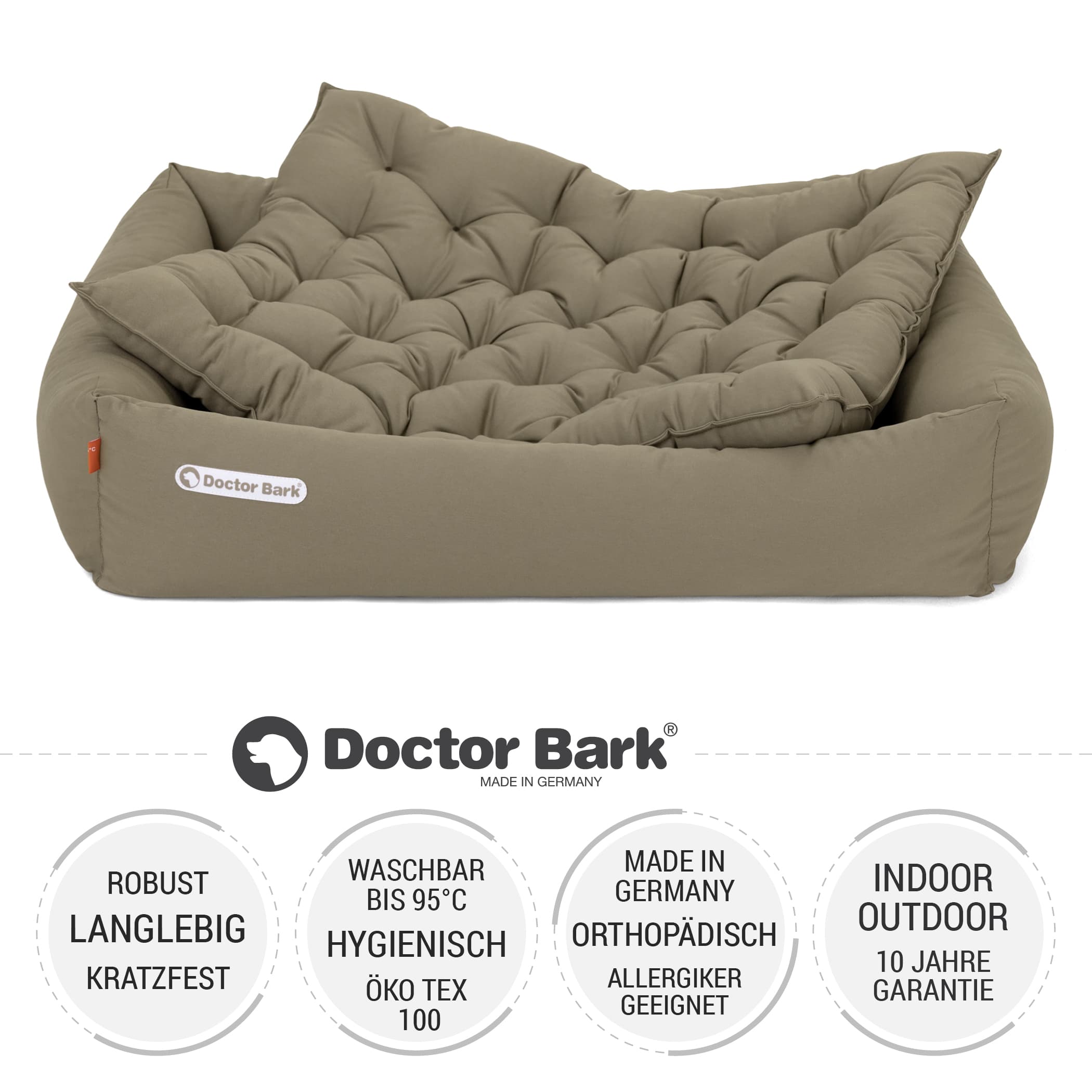 Orthopädisches Hundebett | Goldbraun | L