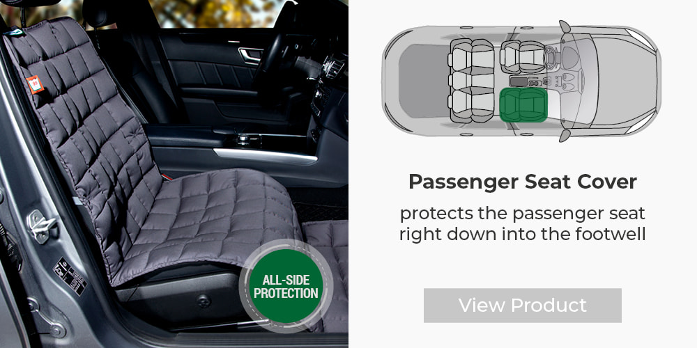 Doctor Bark passenger seat cover with footwell protection