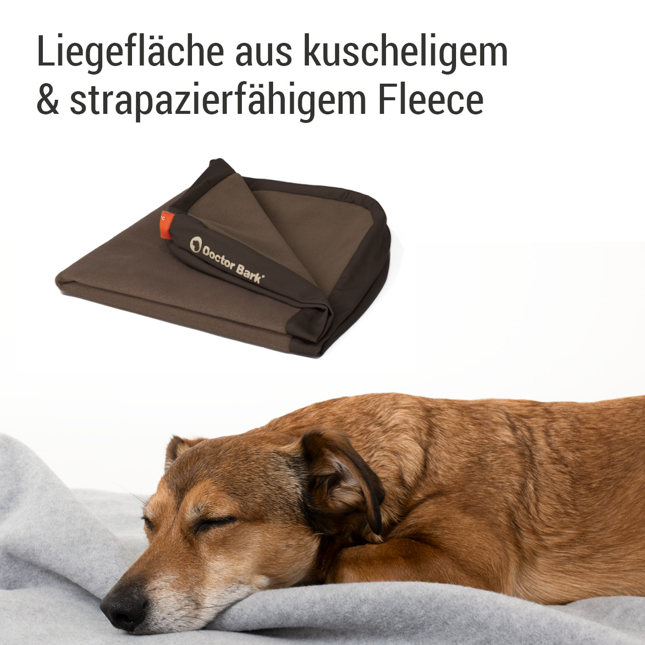 Wechselbezug für Lounge-Kissen | braun Fleece S