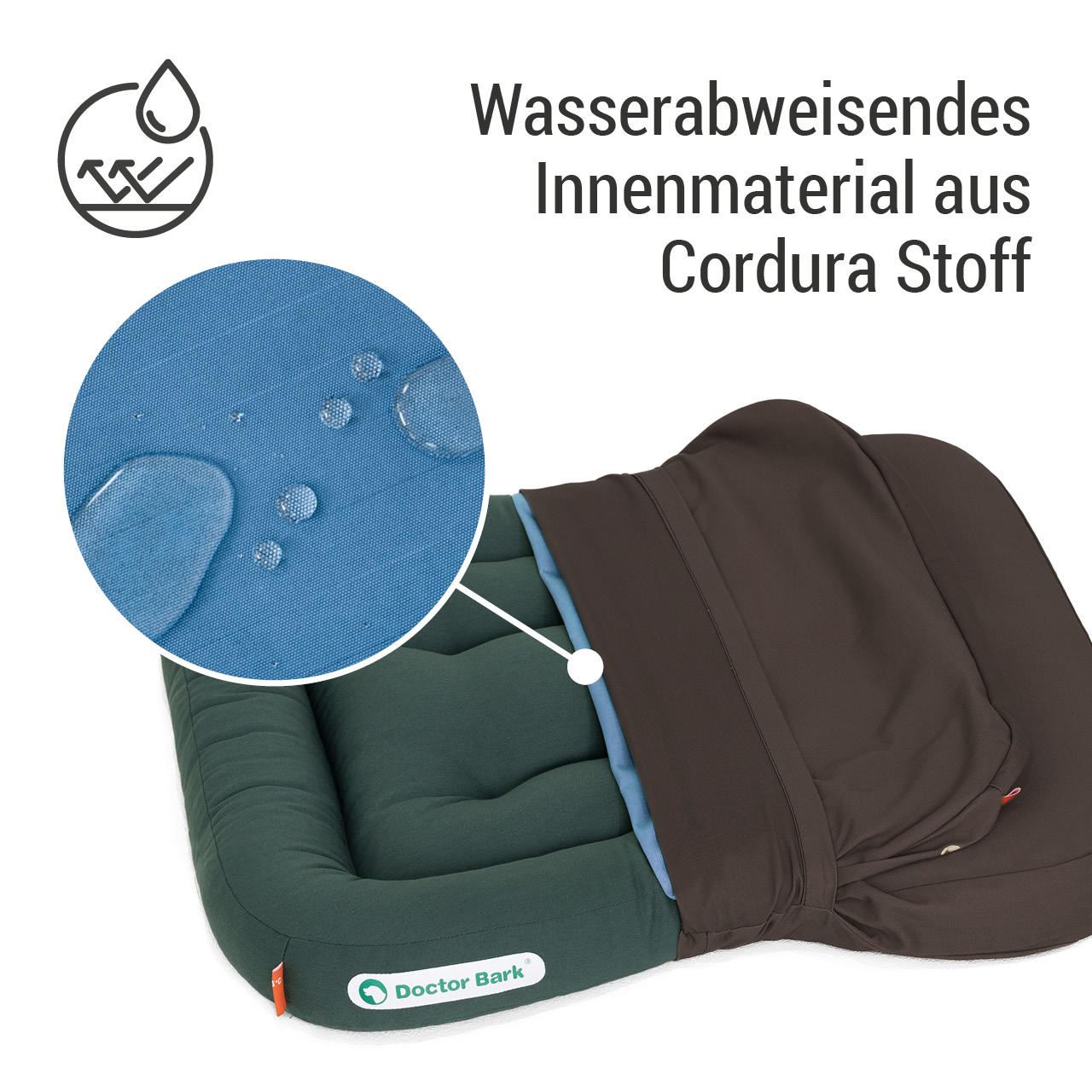 Wechselbezug für Lounge-Kissen | braun Stoff S