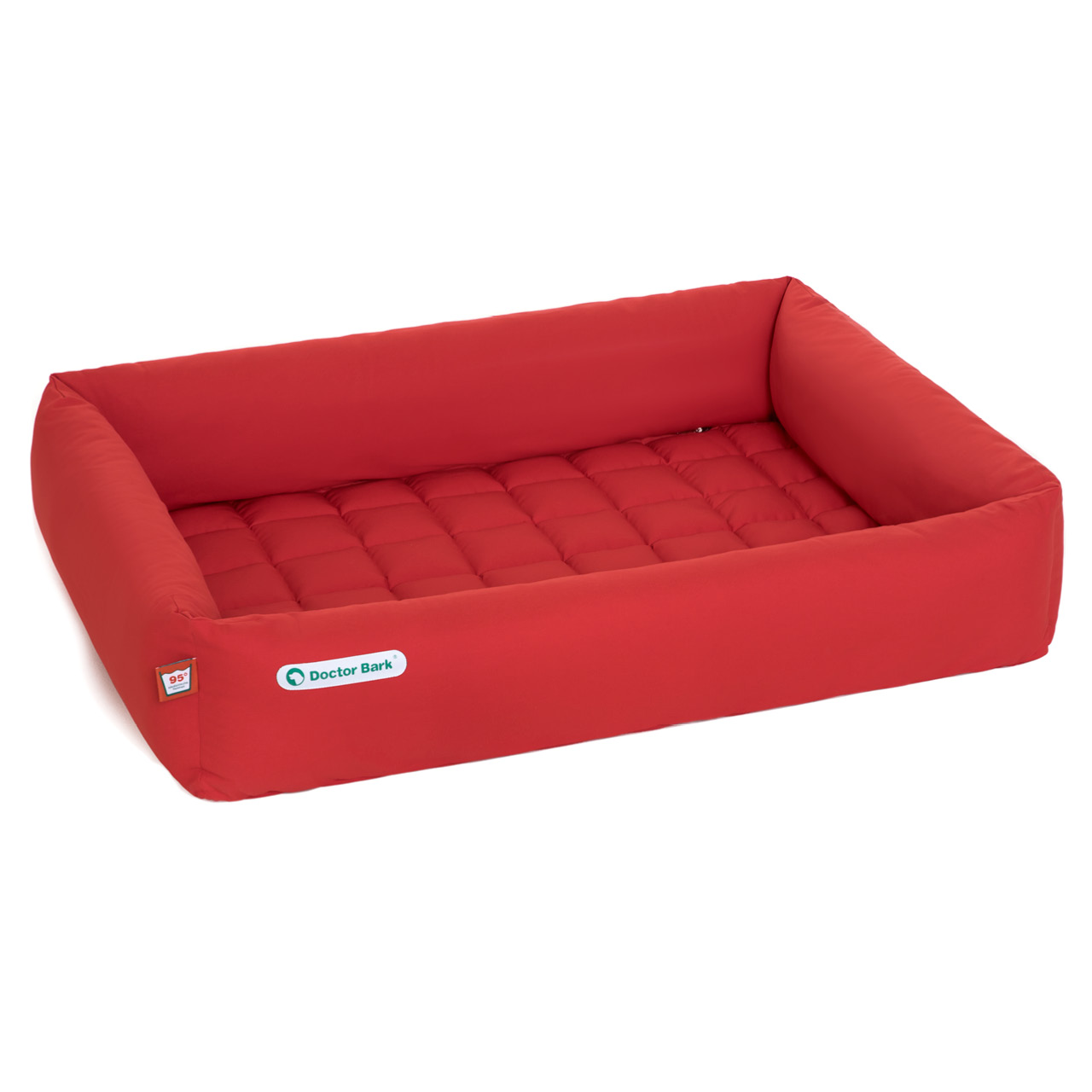 eckiges Doctor Bark Hundebett mit Rand Gr. XL - tomate (rot) eckiges Doctor Bark Hundebett mit Rand Gr. XL - tomate (rot)